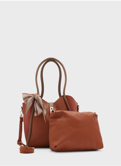 Buy Colour Block Large Tote Bag in UAE