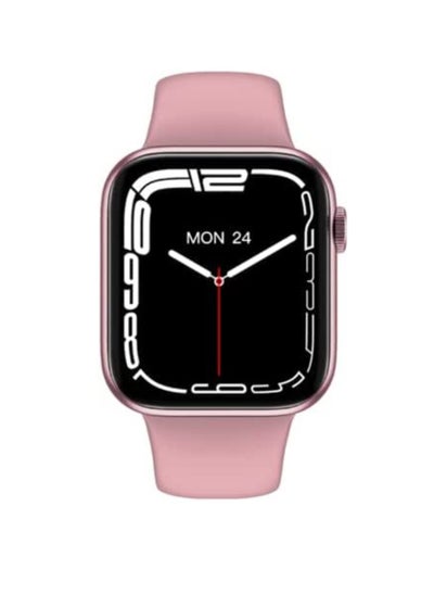 Buy HW22 Series 6 IP67 Waterproof HD Touch Screen Smartwatch With Strap 44MM For IOS And Android Pink in UAE