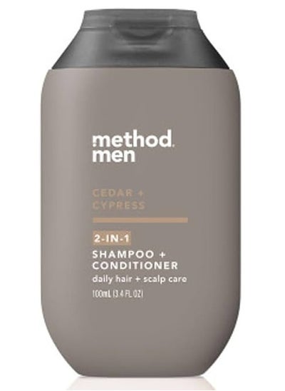 اشتري Men 2-in-1 Shampoo Plus Conditioner, Cedar and Cypress, 100ml في الامارات