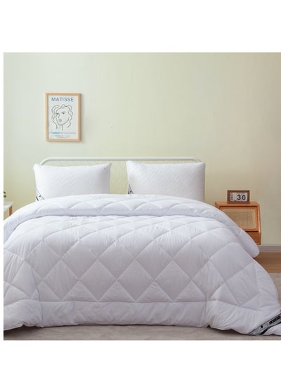 Buy Hotel Style Duvet Insert King Size All Season Microfiber Box Quilting Comforter With Corner Ties And Super Soft Down Alternative Filling in Saudi Arabia