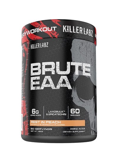 اشتري KILLER LABZ Brute EAA | 6g Amino Acids | Laxobulk & Epicatechin | 60 Servings (Rest in Peach) في الامارات