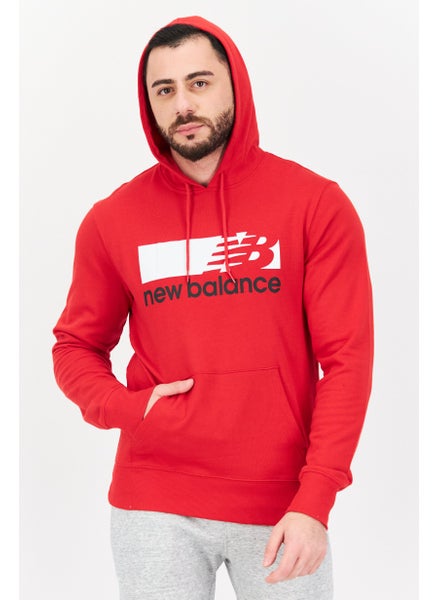 Buy Men Sportswear Fit Long Sleeve Outwear Sweatshirts, Red in UAE