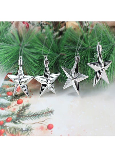 اشتري Christmas Star Decoration Silver 6 Cm في الامارات