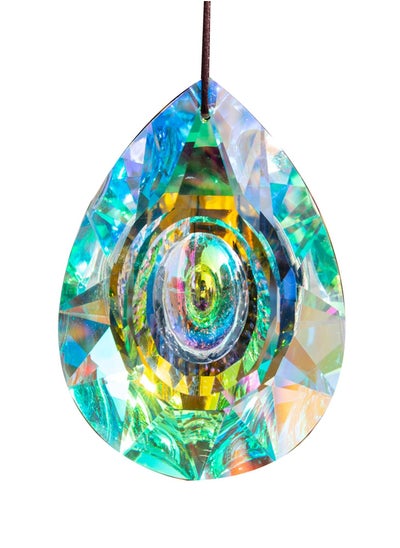 Buy Colored Crystals Prisms Glass Hanging Pendant Suncatchers Beads for Chandeliers Windows Garden Decoration in Saudi Arabia