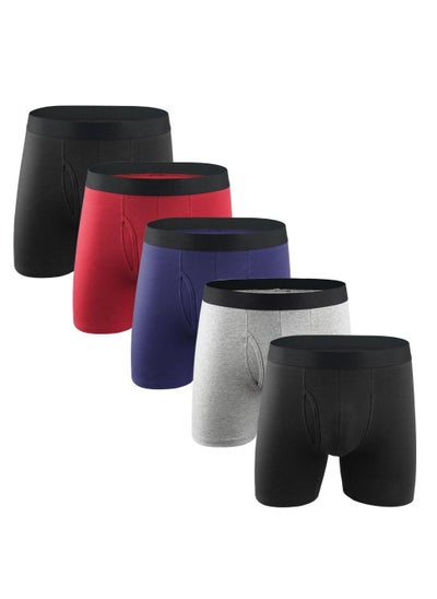 Buy 5PCS Men Breathable Underwear Brief Boxers Sets in Saudi Arabia