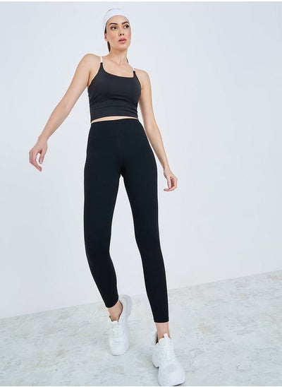 Buy Contour Stitch & Mesh Detail Leggings in Saudi Arabia