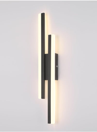 Buy LED Bedroom Wall Lights (New Packing), Dimmable Wall Sconce, 19.6 inch Beside Wall Mounted Lamp, Black Modern Wall Light for Bedroom Living Room Hallway Bathroom in UAE