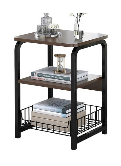 Buy 3 Tiers Coffee Table Nightstand Bedside Table with Storage Rack Shelf Sofa Desk for Living Room Bedroom Office in UAE