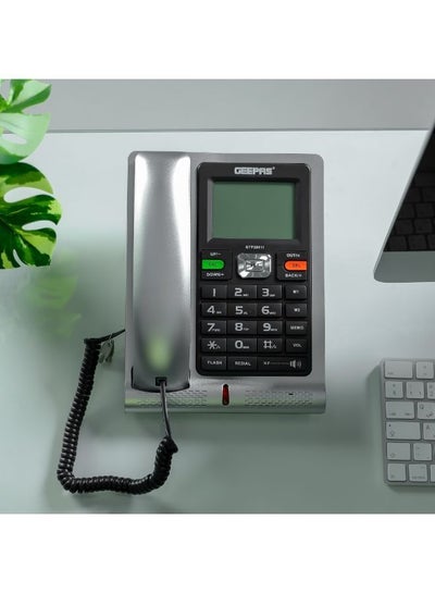 Buy Executive Telephone with Caller ID,16-Digit LCD Display and White Backlight- GTP28011 in Saudi Arabia