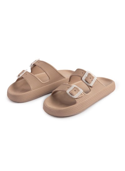 Buy Porto double buckle slipper for women in Egypt