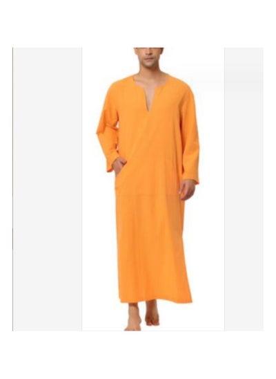 Buy Simple Long Men's Robe Men in Saudi Arabia