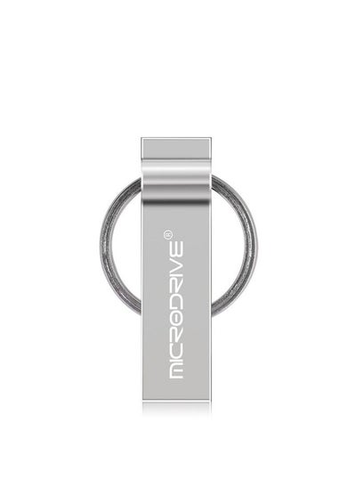 Buy MicroDrive 128GB USB 2.0 Metal Keychain U Disk (Grey) in Saudi Arabia