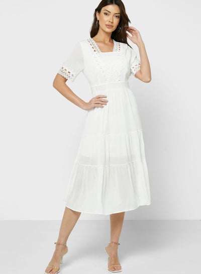 Buy Lace Trim Dress in UAE