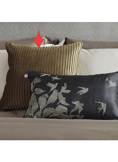 Buy OvalFlannel Throw Cushion 45X45 cm in UAE