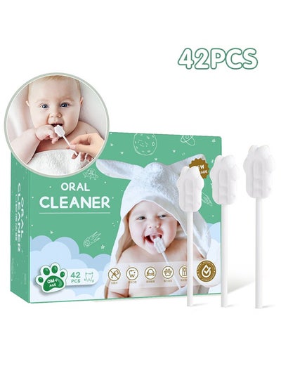 Buy 42PCS Baby Tongue Cleaner, Newborn Oral Cleaner, Infant Toothbrush, Mouth Cleaner for 0-36 Months Baby in Saudi Arabia