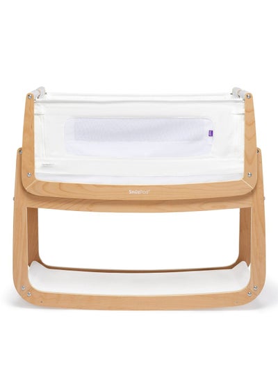 Buy SnuzPod4 Bedside Crib - Natural 100 x 95 x 49 Cm Includes 3D Breathable Mattress in Saudi Arabia