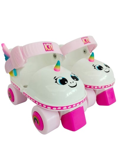 Buy K3YRIDERS 3D ROLLER SKATES UNICORN PINK in UAE