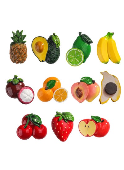 Buy 10 Pcs Fruit Fridge Magnets 3D Resin Fruit Fridge Magnets Funny Fridge Magnets Cute Refrigerator Magnets for Refrigerators, Whiteboards, Maps and Other Magnetic Items in Saudi Arabia