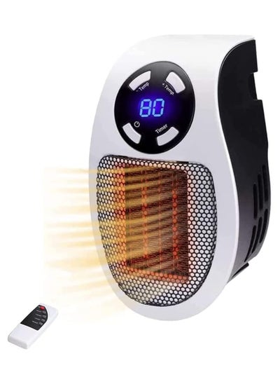 اشتري Lapimus Heater with Remote Control for Indoor Use, 500W Fast Heating, Electric and Portable Ceramic Heaters with Adjustable Thermostat Timer and LED Display, Safe Use (1 Piece) في السعودية