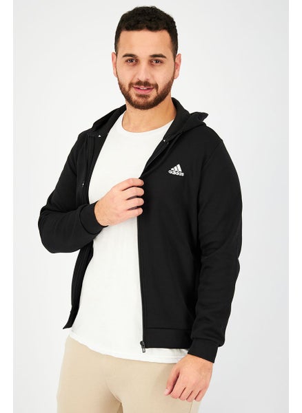 اشتري Men Sportswear Fit Training Full Zip Hoodie Jacket, Black في الامارات