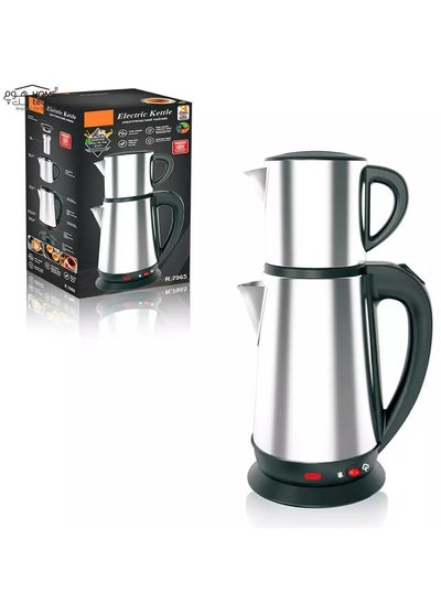 Buy R.7965 Electric Kettle – Large Capacity Double-Layer Stainless Steel Hot Water Kettle for Home Use, Turkey Design in UAE