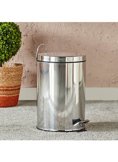 Buy Tamara Stainless Steel Pedal Bin 12 L in UAE