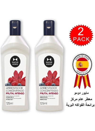 Buy 2 Bottles concentrated air freshener intense fruit 125 ml for bathrooms and all over the house in Saudi Arabia