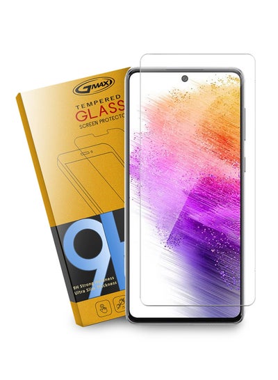 Buy Tempered Glass Case Friendly Screen Protector For Samsung Galaxy A73 5G Clear in Saudi Arabia