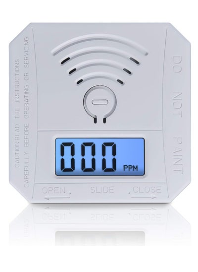 Buy Carbon Monoxide Detector, CO Gas Monitor Alarm Detector CO Sensor with LED Digital Display and Sound Warning for Home, Depot, Battery Powered in UAE