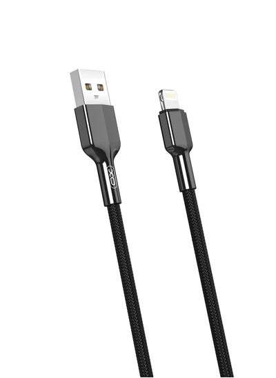 Buy INET USB Cable Lightning 2.4A Compatible for iPhone 14/14 Pro/14 Plus/14 Pro Max, iPad Pro, iPhone 8-13 All Series / 1000mm in UAE