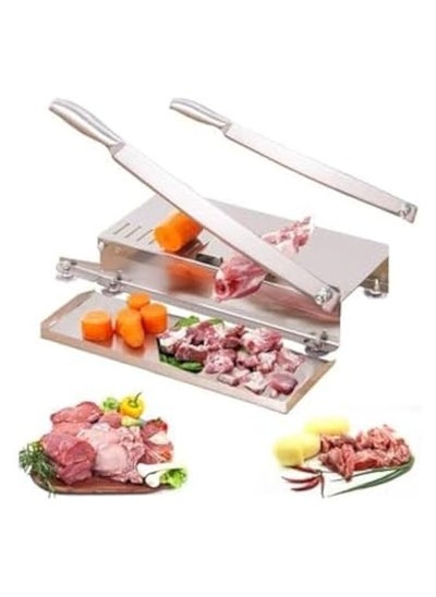 Buy Bone Meat Slicer,Stainless Steel Cutter Machine,Rib Fish Chicken Beef Cutting Machine,Machine For home Cheese Fruit in UAE