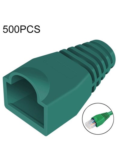 اشتري Network Cable Boots Cap Cover for RJ45, Green (500 pcs in one packaging , the price is for 500 pcs)(Green) في السعودية