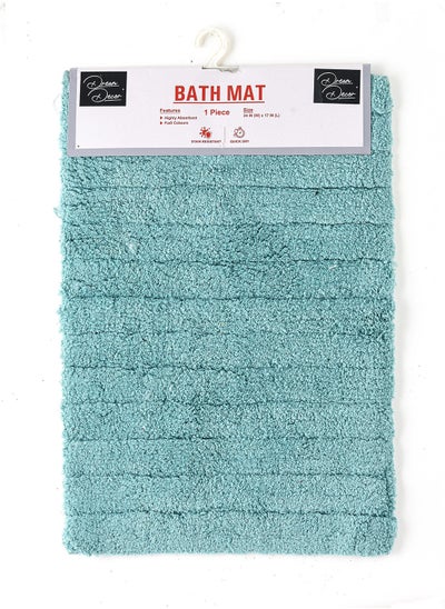 Buy Teal Bathmat 24 X 17cm in UAE