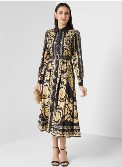 Buy Abstract Print Dress in UAE