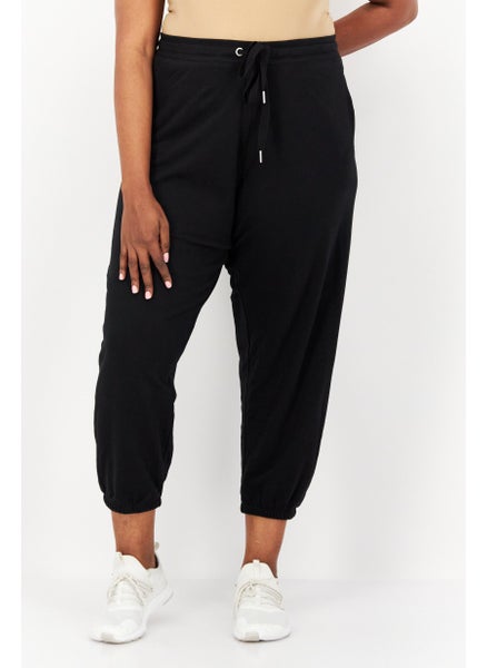 Buy Women Plus Size Plain Pant, Black in UAE