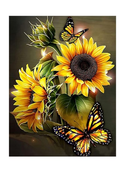 اشتري Sunflowers Diamond Painting Kits for Adults Beginners Round Full Drill 5D DIY Butterfly Diamond Art Kits Animals Diamond Painting Kits Flowers Picture Art for Home Wall Decor 11.8x15.7inch في الامارات