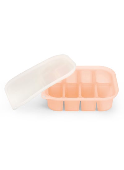 Buy Silicone Baby Food Tray, Breastmilk Homemade Baby Food Mold, Baby Fresh Food Freezer Tray - 4m+ Baby Toddler Kid - 8 Cups - Blush in UAE