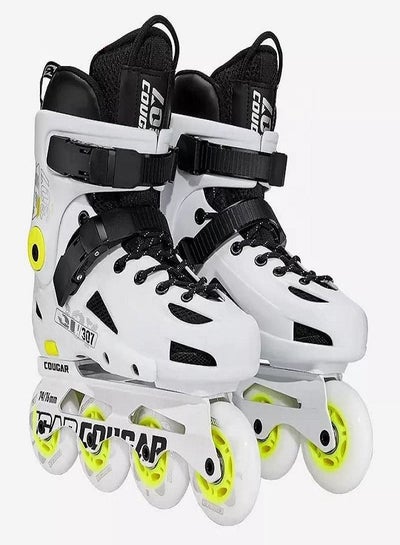Buy Cougar 307 Skateboarding Shoes Roller Skating Shoe  Size 39 white in Egypt