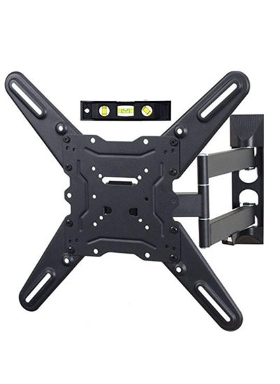 Buy TV LCD Monitor Wall Mount Full Motion Swing Out Tilt Swivel Articulating Arm Angle Adjustable for Flat Screen TVs 32 to 55 Inch in UAE