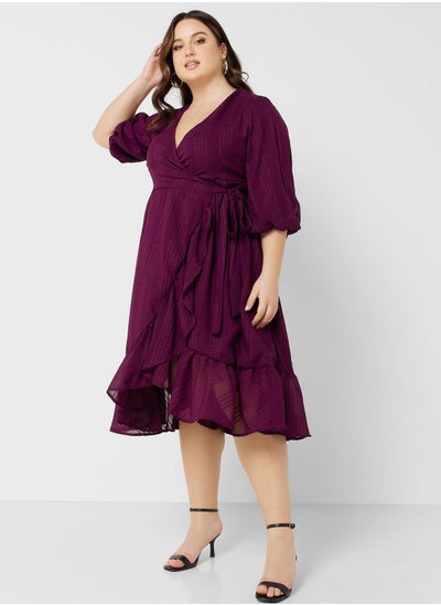 Buy Ruffle Hem Detail Dress in UAE