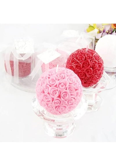 Buy HandmadeRose Ball Decorative candles in Egypt