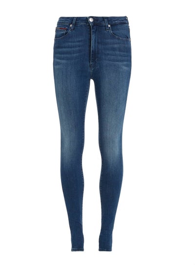 Buy Women's Sylvia High Rise Super Skinny Fit Jeans, Blue in UAE