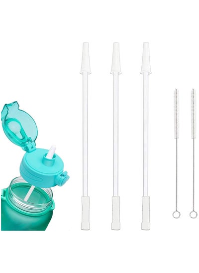 اشتري Detachable Removable Straws for Half Gallon 1 Gallon Water Bottles في السعودية