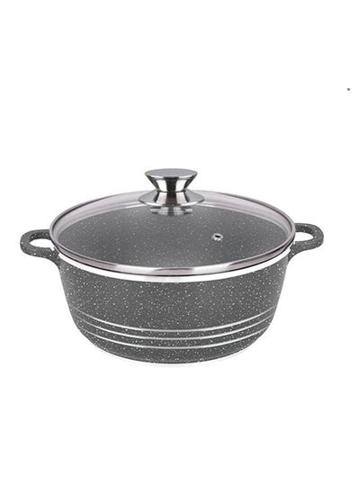 Buy Dessini Granite Casserole Cooking Pot 36Cm- Pfoa Free Oven Safe-Multi Layer Non Stock Coating-Dishwasher Safe in UAE