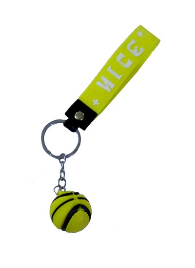 Buy Basket Ball Silicon Key Chain - Yellow in Egypt