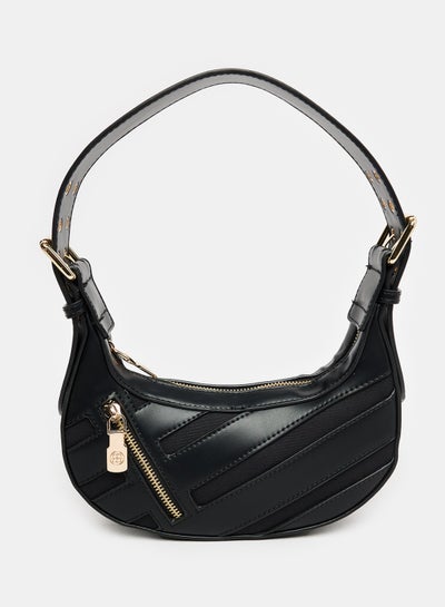 اشتري Decorative Zipper Perforated Shoulder Bag في مصر