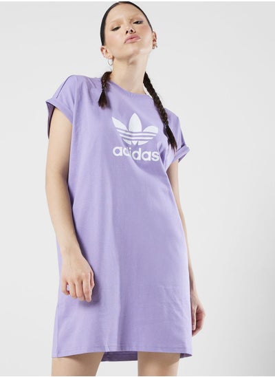 Buy Adicolor Classics Trefoil T-Shirt Dress in UAE