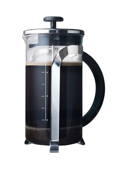 اشتري French Press Coffee Maker 8 Cup Clear and Silver 34 oz في السعودية