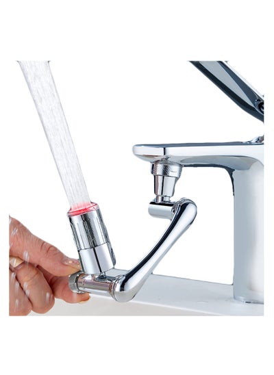 Buy 1440° Rotating Faucet Extender with LED Light, Universal Swivel Faucet Aerator Attachment for Kitchen and Bathroom Sinks, Adjustable Anti Splash Kitchen Tap in Saudi Arabia