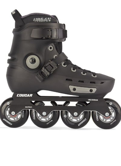 Buy Professional Inline Skates for Unisex with High Performance, Four Wheels Adults Roller Skates with No Physical Brake in UAE